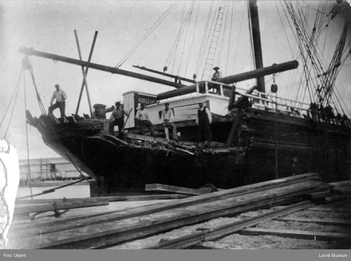 fartøy, seilskip, bark "Strathern-Maitland"