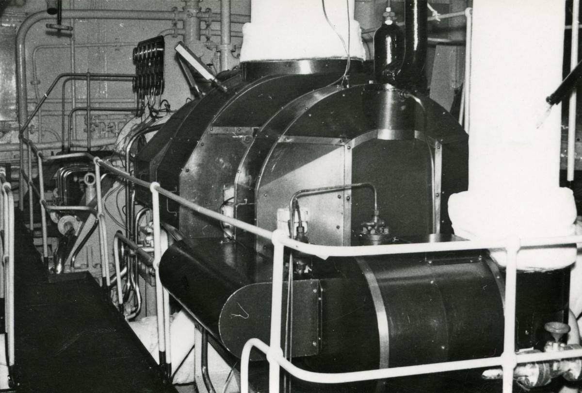 Lavtrykks turbin.- T/S 'Kingsville' (b.1956, Lithgows Ltd., Port Glasgo).