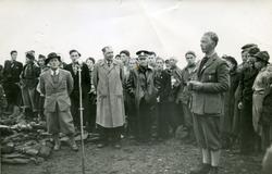 Roverspeidere på Nordkapp, 04. august 1951. Roverstafetten s