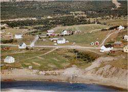 Flyfoto av Vestre Jakobselv, Vadsø kommune, 1963.