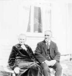 Eldre ektapar. Jøssong`s besteforeldre.