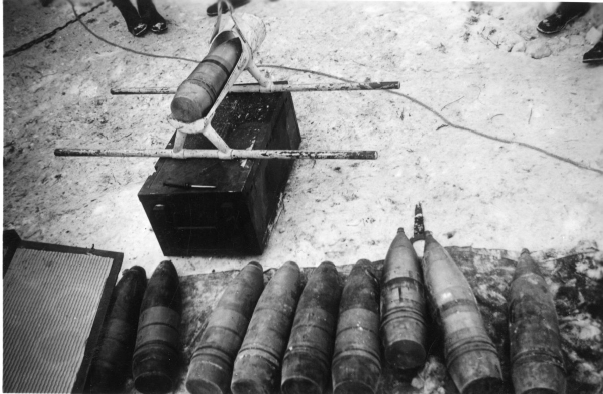 Ammunition till 15 cm Haubits m/1939B, A 6. Dalamanövern.