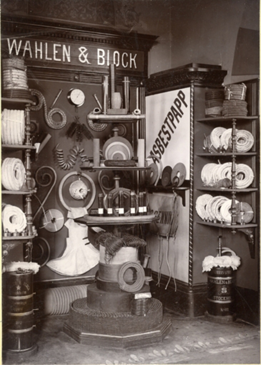 Firma Wahlén & Block, Stockholm. 1900-talet.