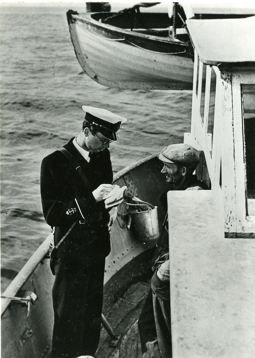 På sjöfartskontroll 1939.