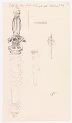 Kniv fra Skotteslaget 1612 [Tegning]