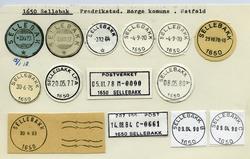 Stempelkatalog  1650 Sellebakk, Borge kommune, Østfold