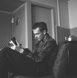 Arne Jacobsen hjemme i familiens hus i Storvannsveien.