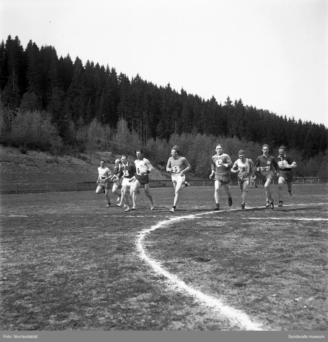 Terränglöpning i Njurunda med start och mål på idrottsplatsen vid Gumsekullen.