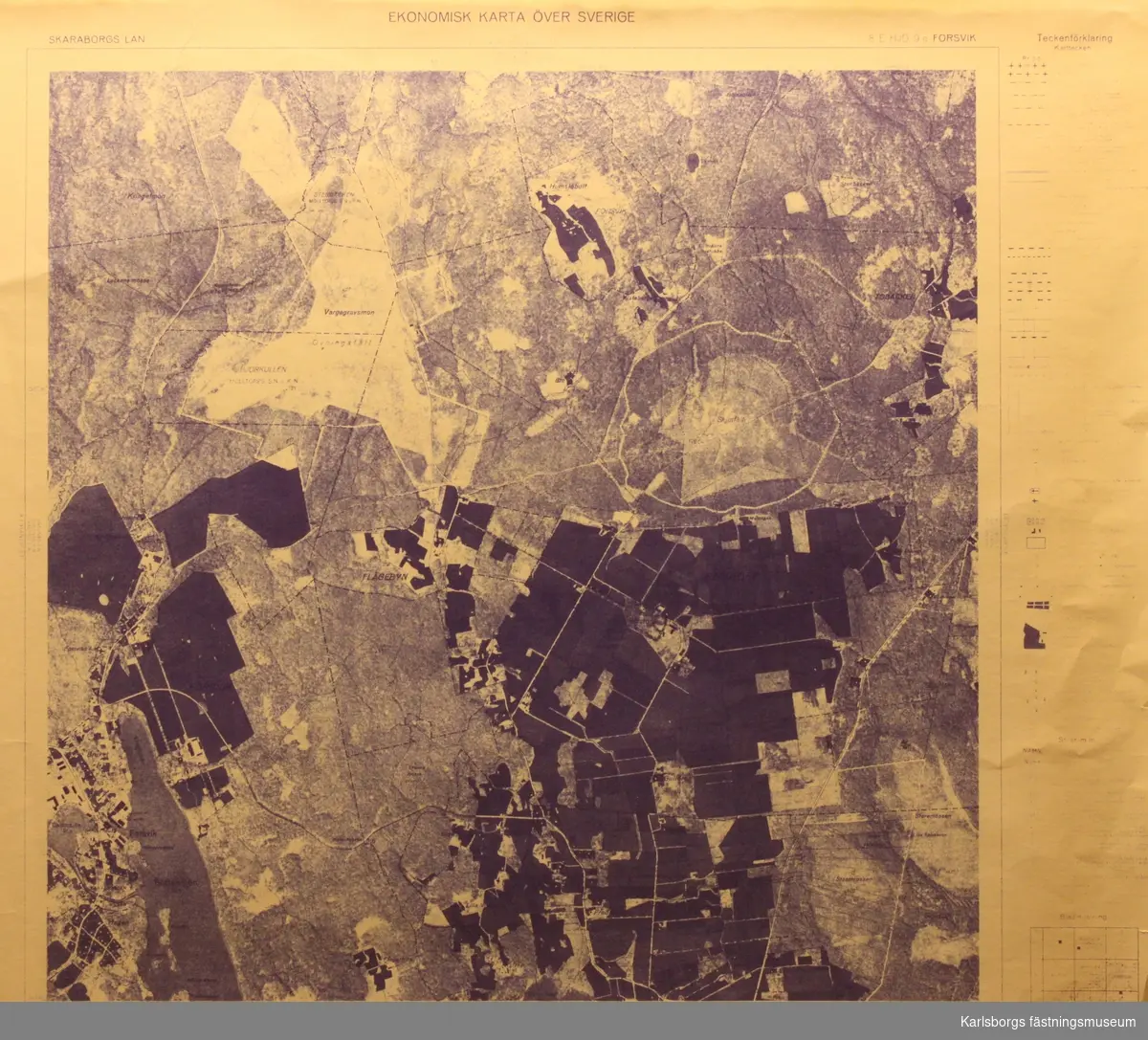 Ekonimisk karta över Sverige. Flygfotografering verkställd 1957. Kartläggning slutförd 1959.