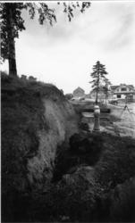 Arkeologisk utgraving av Borgs byvoll mot St. Mariegate i Sa