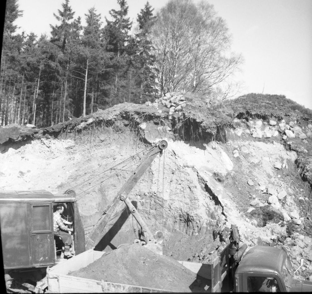 Nycklabacken  Åltorp  vid utgrävningen 1955  Tarsled