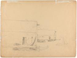 Sjøboder på Kvitsøy [Tegning]