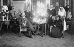 Wilhelm August Thams, hans kone Eugenie, yngste sønn Wilhelm