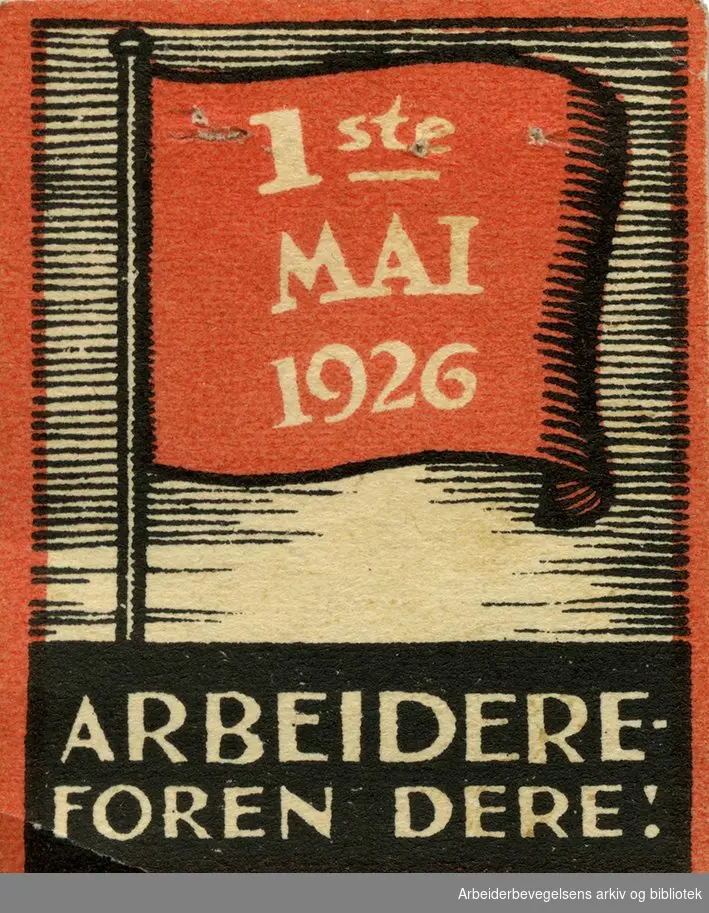 Arbeiderpartiets 1. mai-merke fra 1926