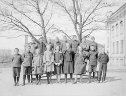 Klassebilde. Lillehammer folkesskole 1925. Elever.