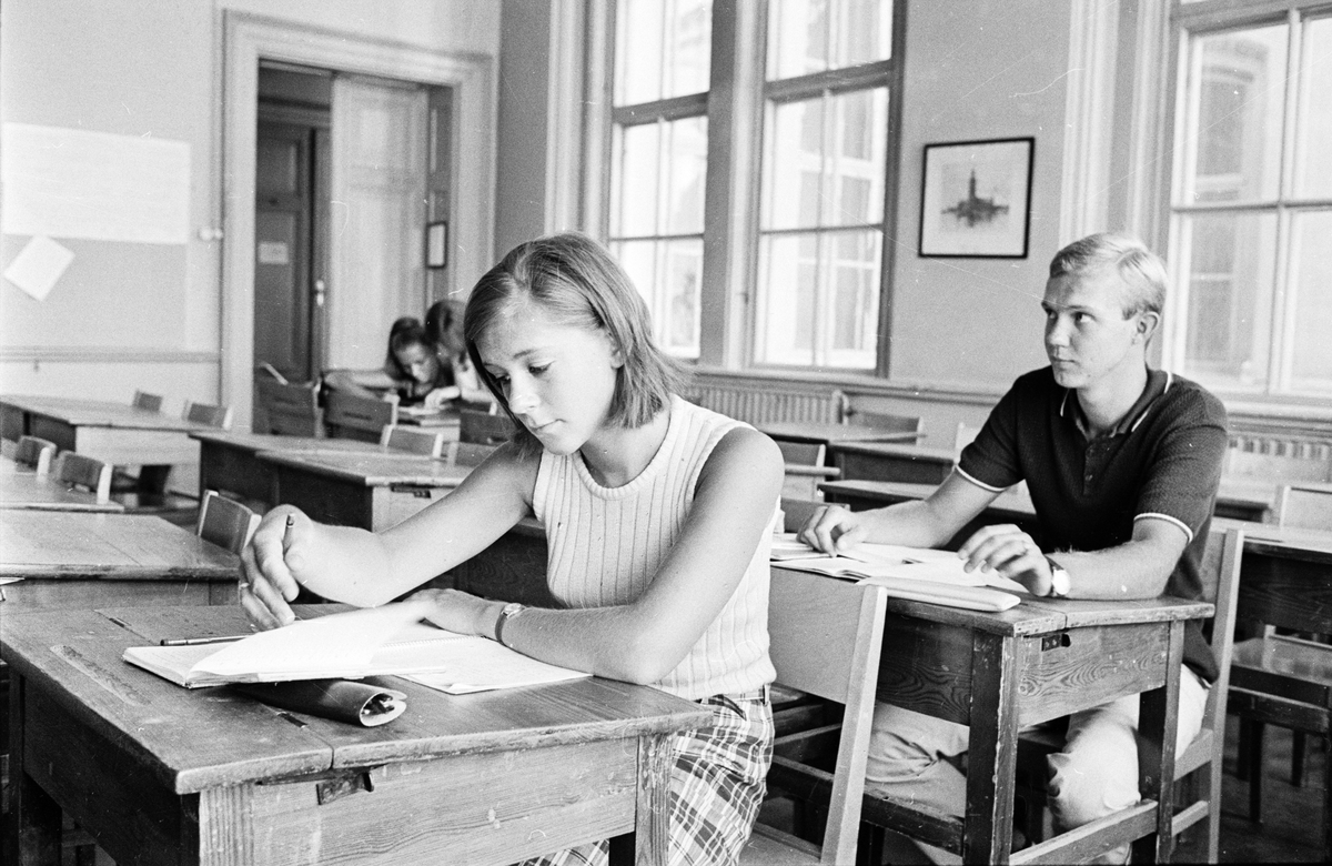 Katedralskolan - ferieskola, Uppsala, juli 1966