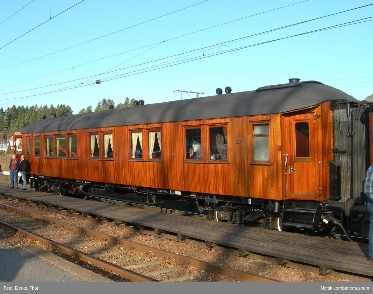 Kongevogn NSB litra Ao nr. 206 - Salongvogn for Kong Haakon 7.