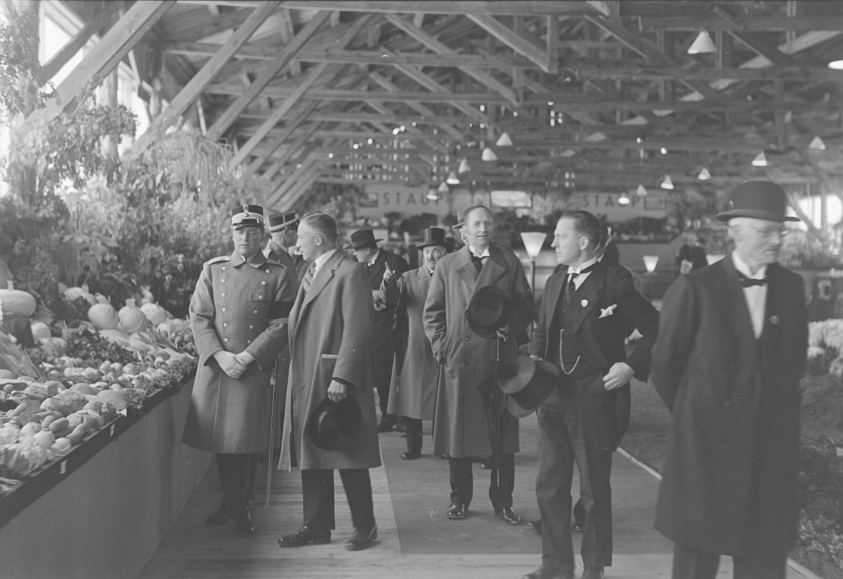 Jubileumsutstillingen i Levanger 1936 - kronprins Olav på utstillingen