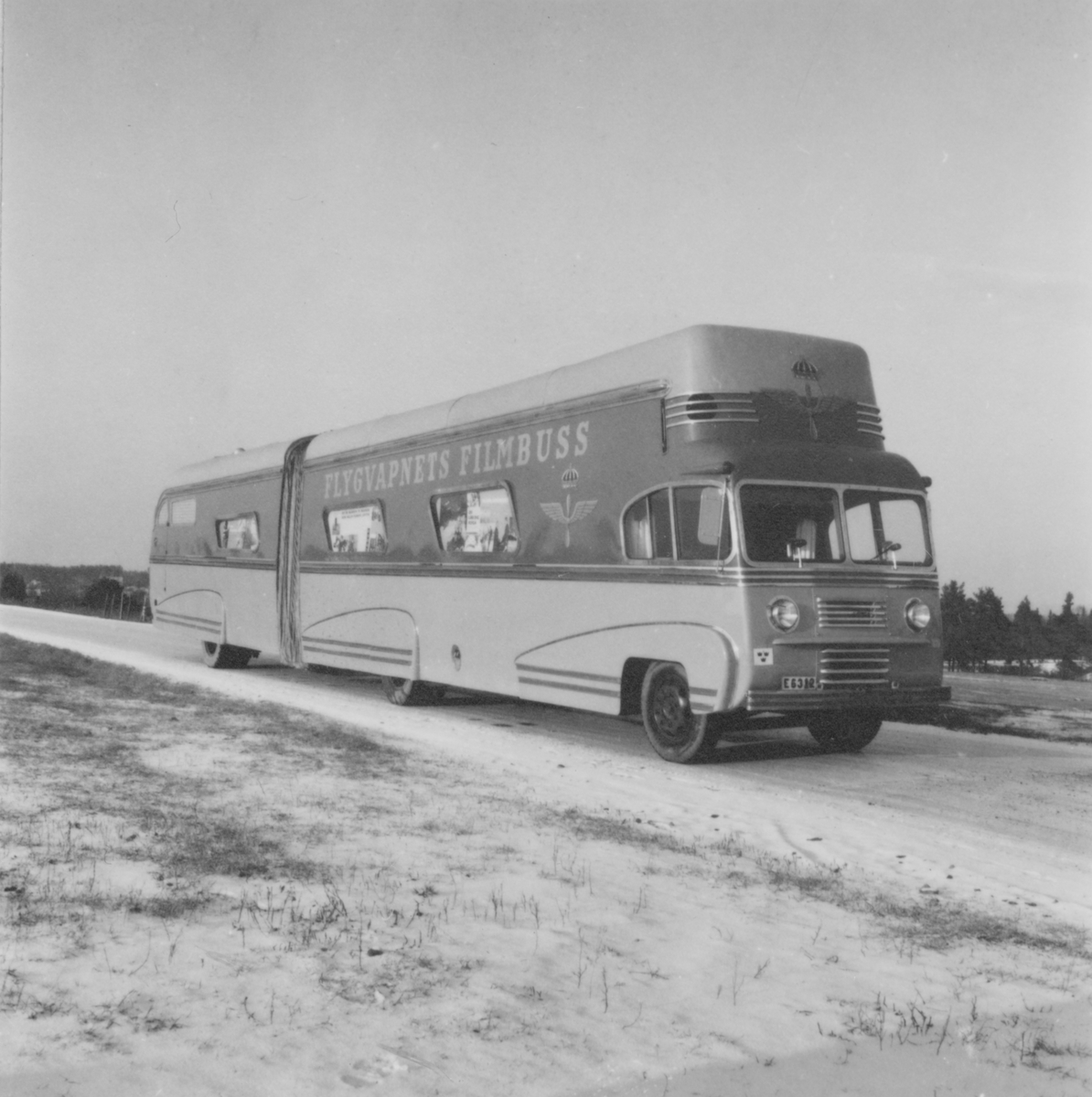 Flygvapnets filmbuss, 1950-tal. Användes för rekrytering till Flygvapnet.