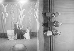 Scener fra Herbert-revyen "Leve Trondhjem" i 1930 på Trøndel