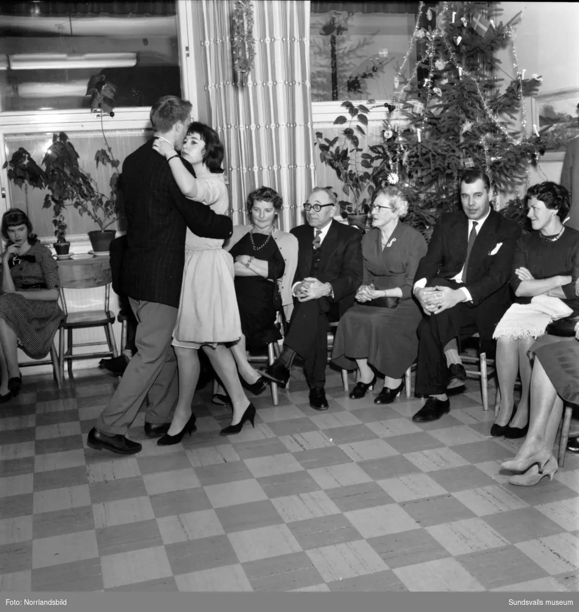 Julfest på Verkstadsskolan 1958.