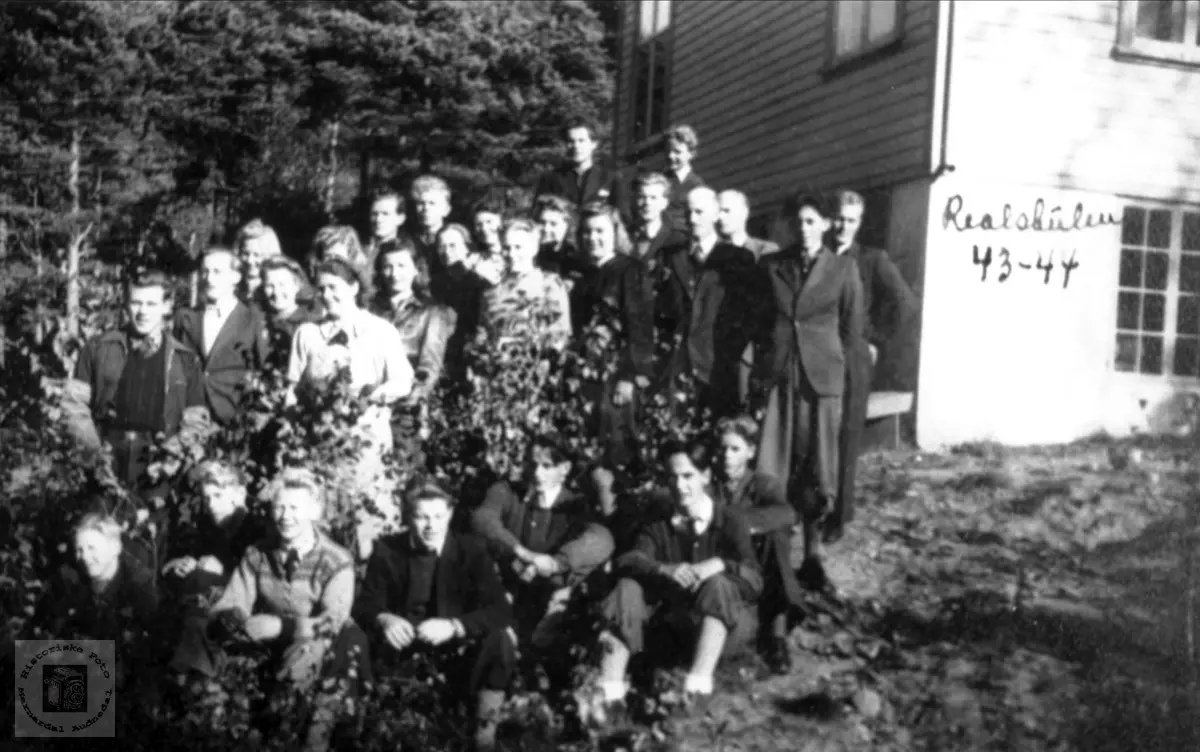 Realskoleklasse Ågedal 1943-1944