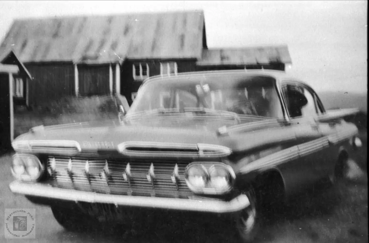 Gunvald Molands drosje. Dette er en 1959 Chevrolet, ikke 1960