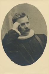 Portrett av en mann i presteklær. Sokneprest i Borgund.
