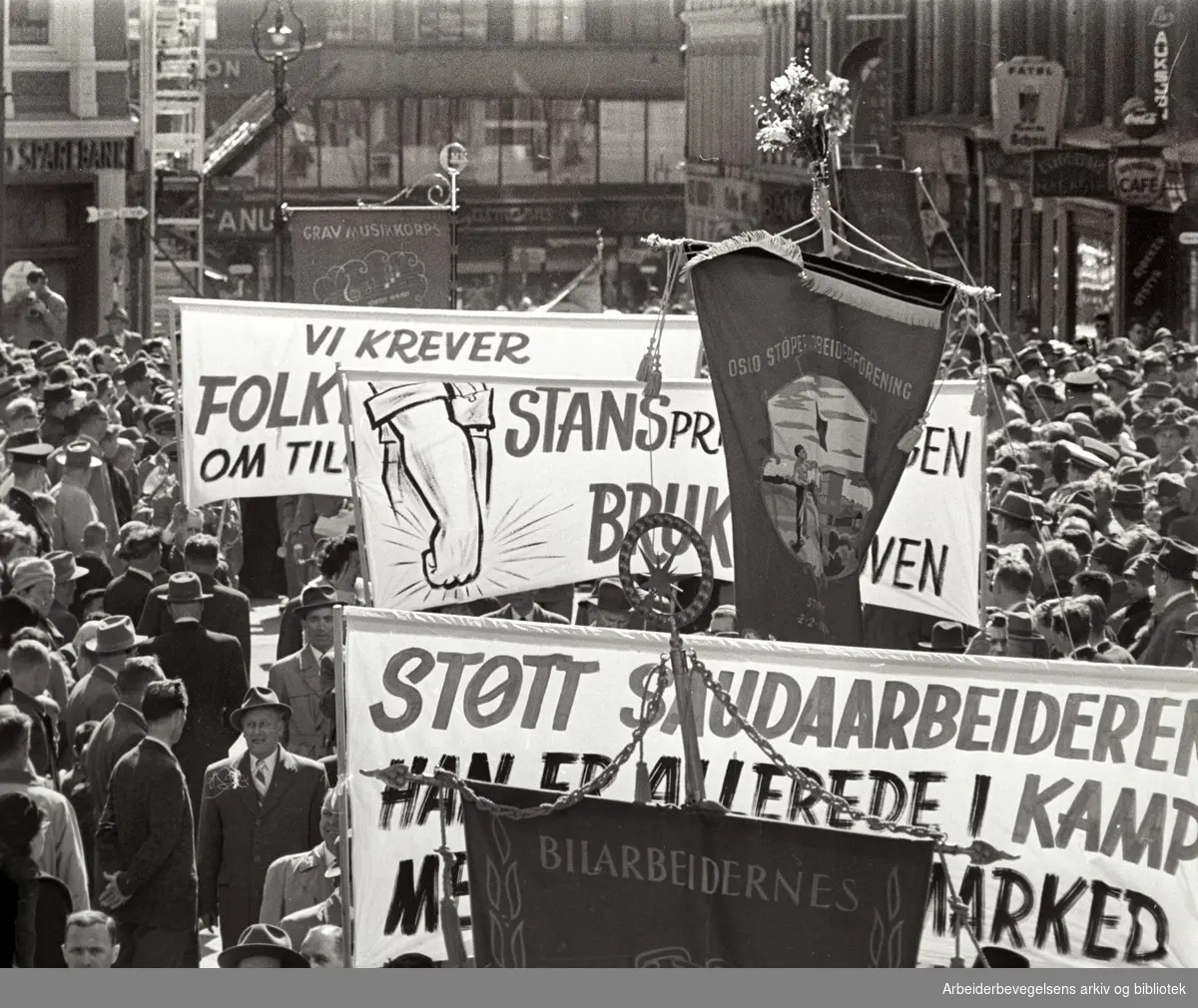 1. mai 1962, Youngstorget.