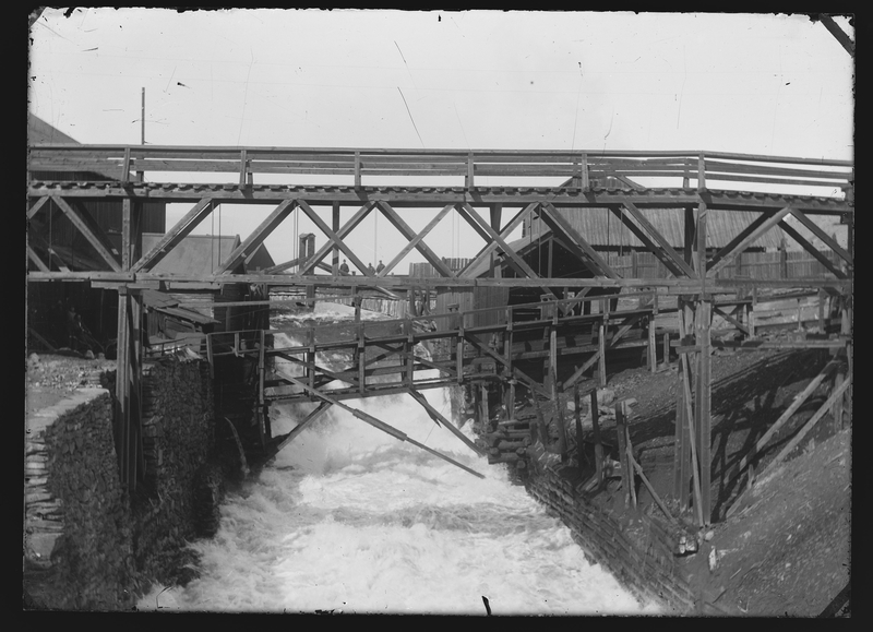 Historisk foto av Sagdammen, 1934