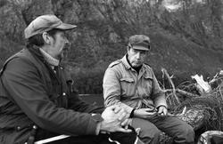 Landskap med person(er).