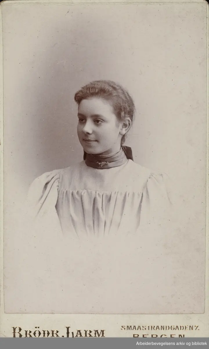 Rachel Helland (senere Grepp) (1879-1961), ca. 1892.