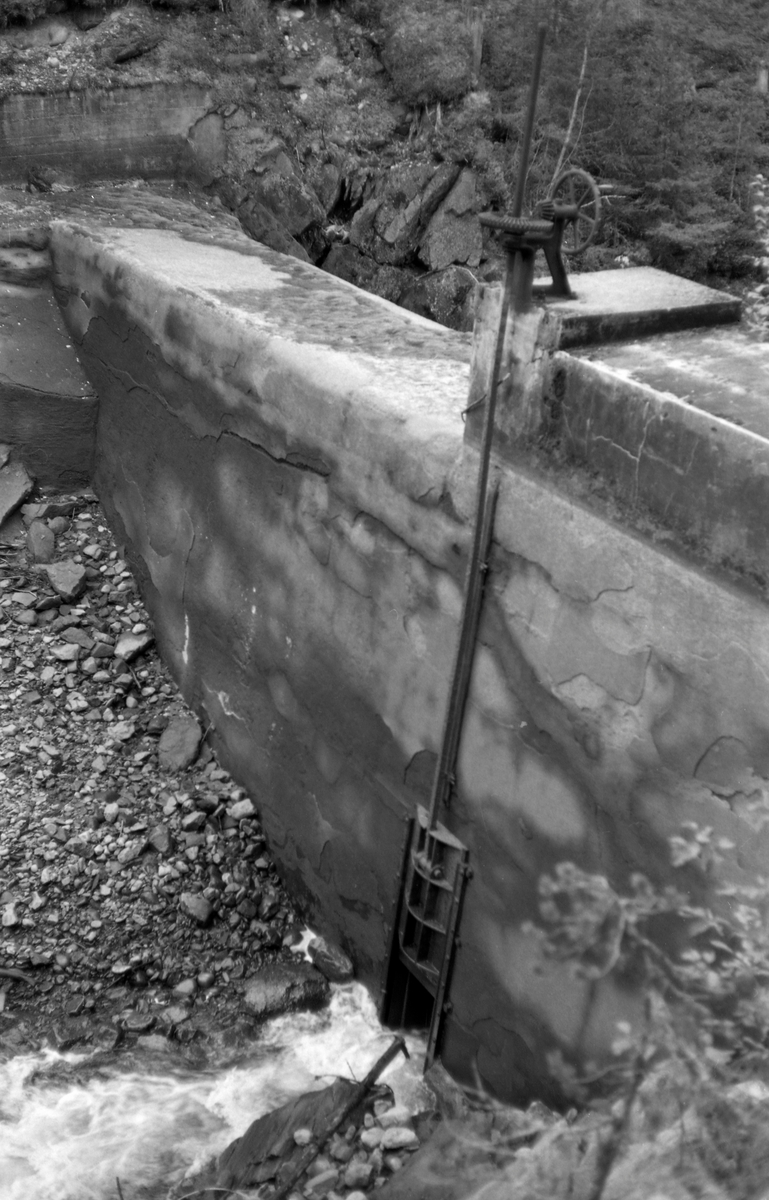 Demning i betong. Bielv til Rena ved Tollef Mykleby. 1960
