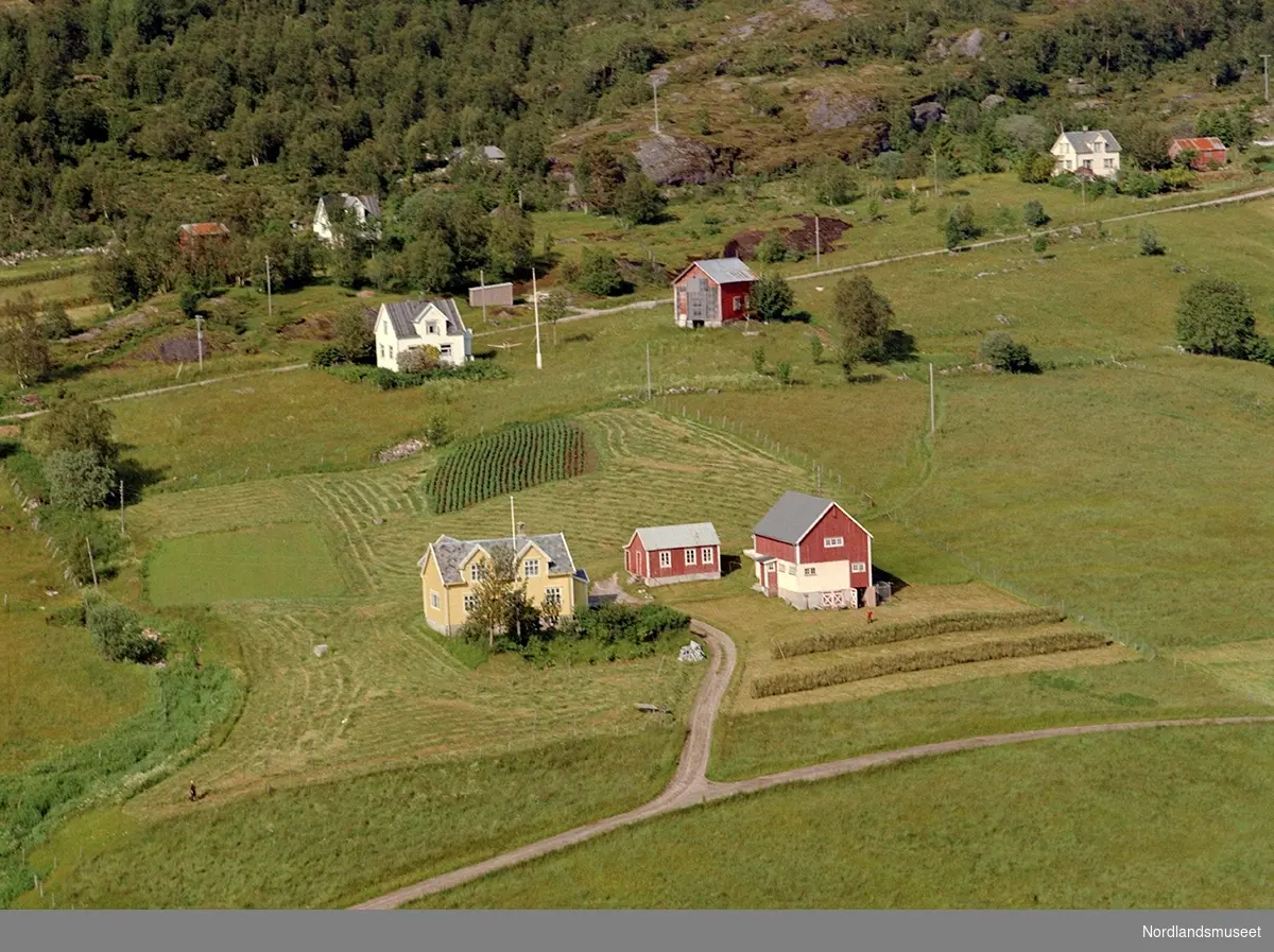 flyfoto av eiendommen Solbakken, eier: Martin Kolberg