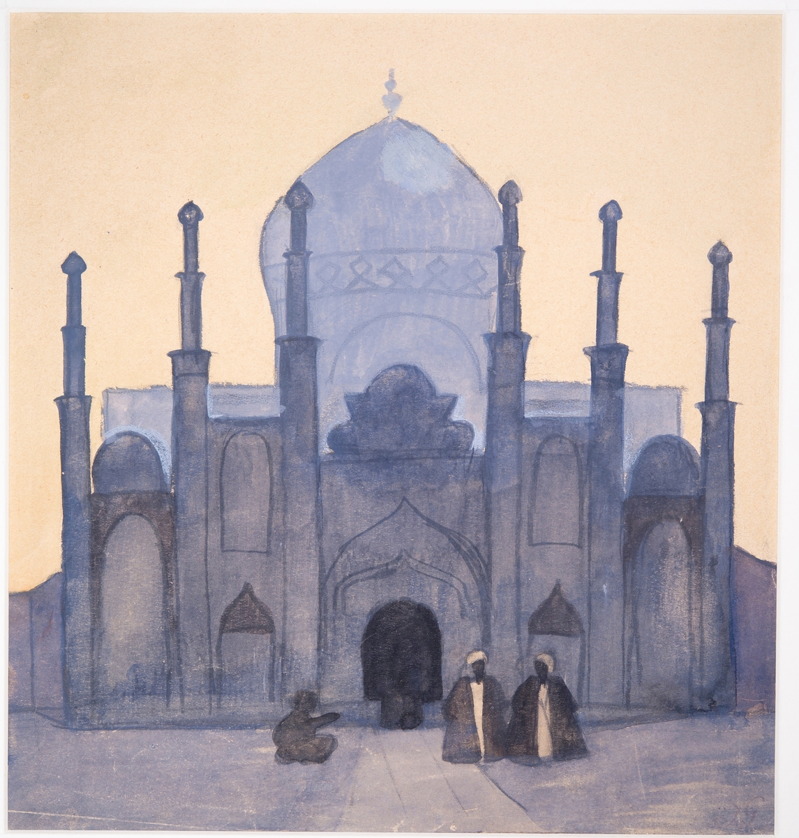 Kazvin, Shah Zade Hosseins kapell [Akvarellmålning]