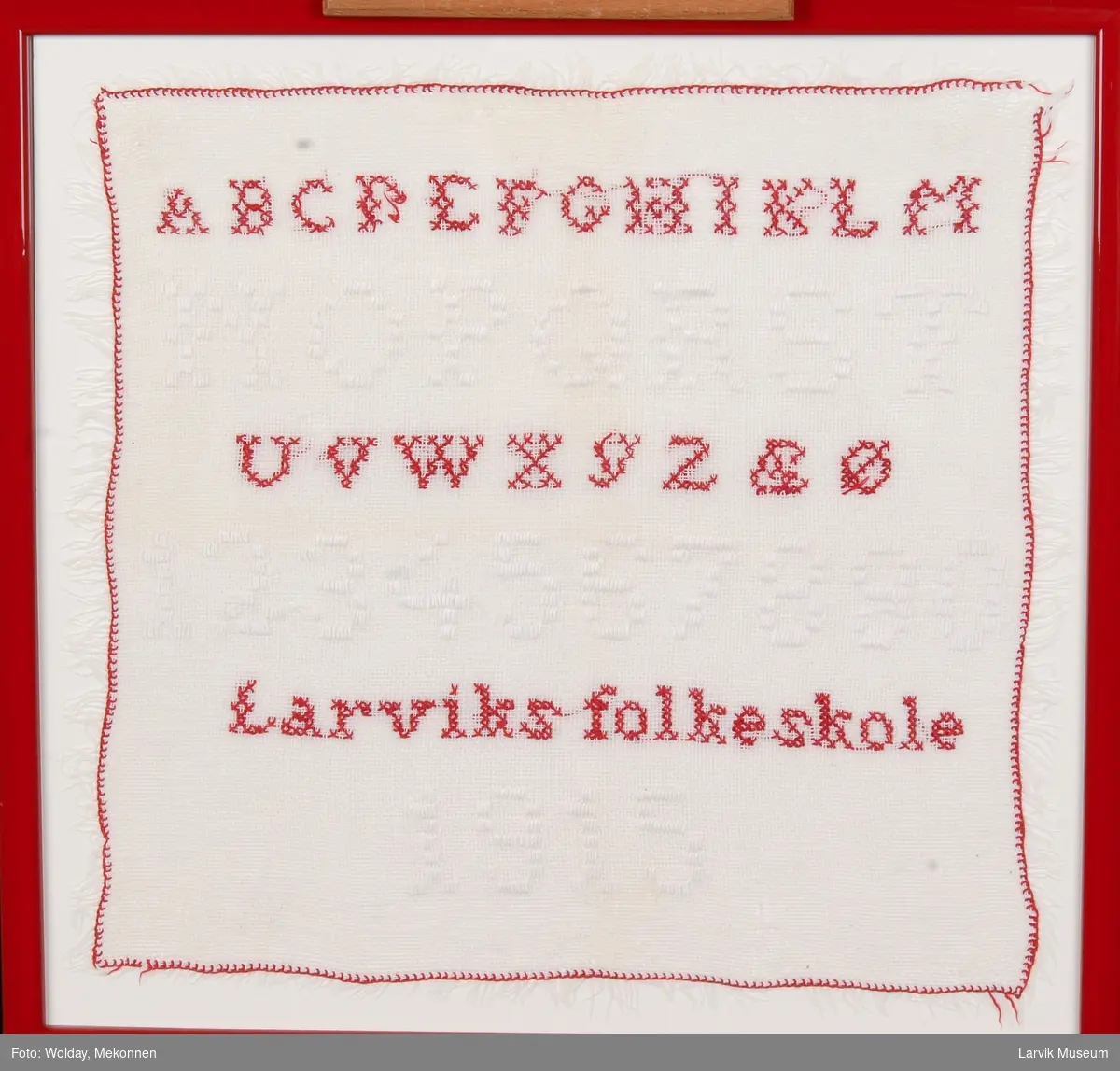 Alfabetet, tallrekken og Larvik folkeskole 1915