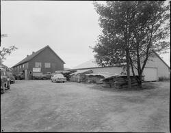 Tre- og finér-lageret til "Bjarne Frang" på Mariero i Stavan