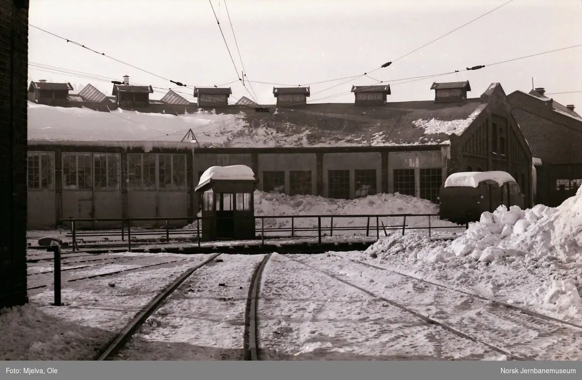 Lokomotivstallen på Sundland ved Drammen