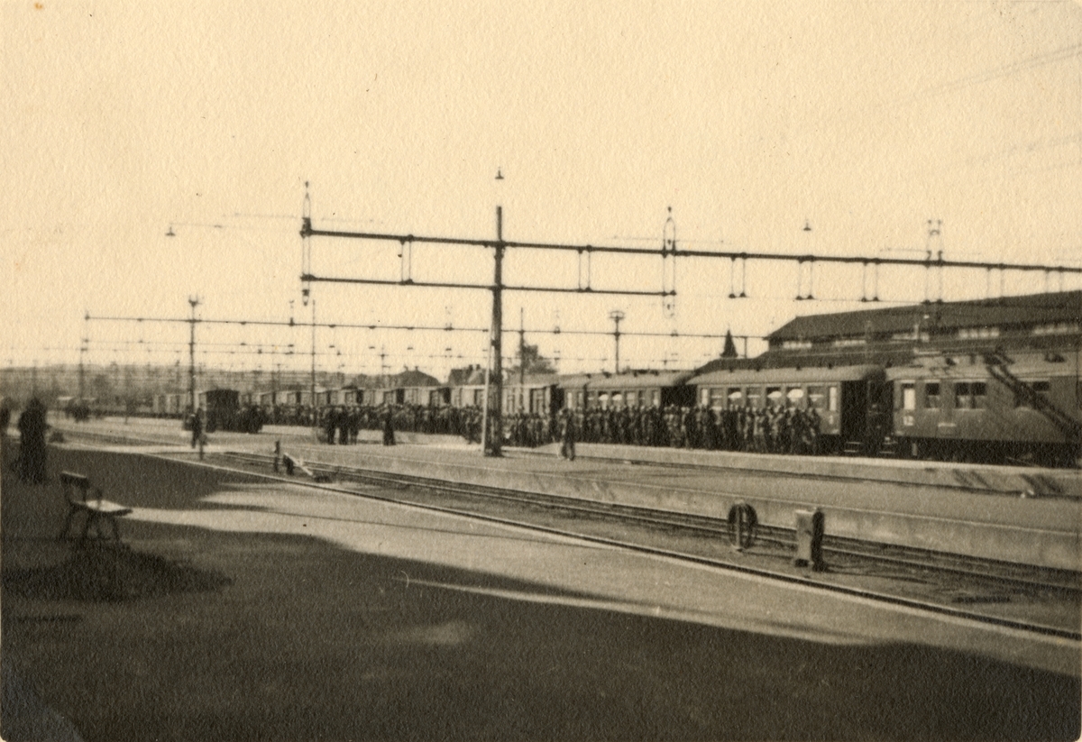 Text i fotoalbum: "Manöverbilder september 1936".