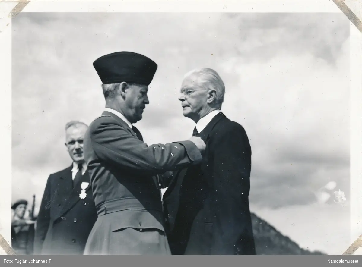 Fra det franske besøk i Namsos juli 1954.