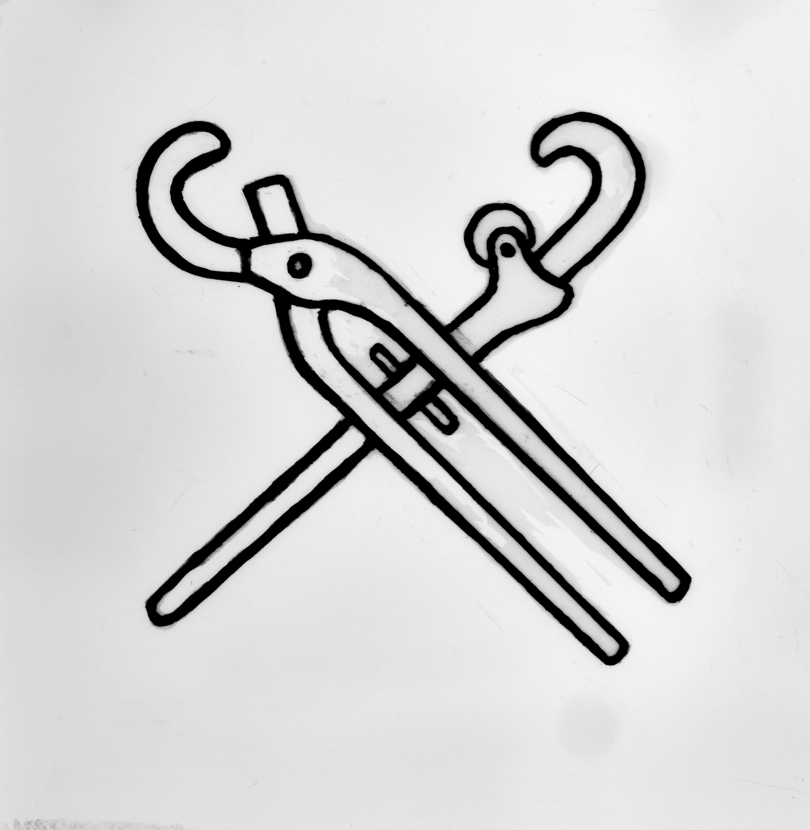 Logoen til Trondhjems Rørleggerlaug ved 50-årsjubileet