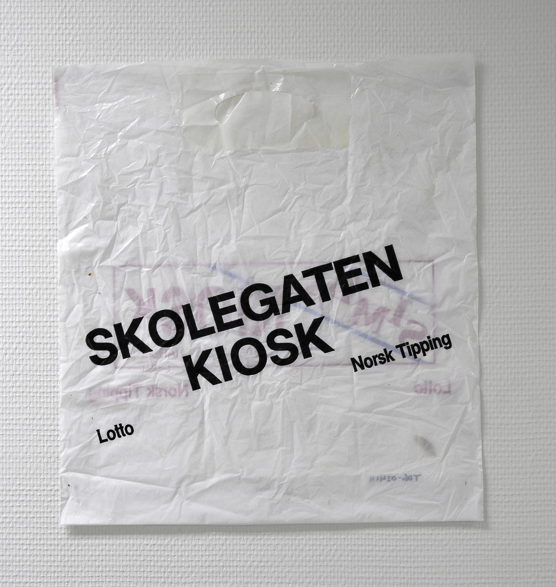 Plastpose fra Simba Kiosk i Harstad.