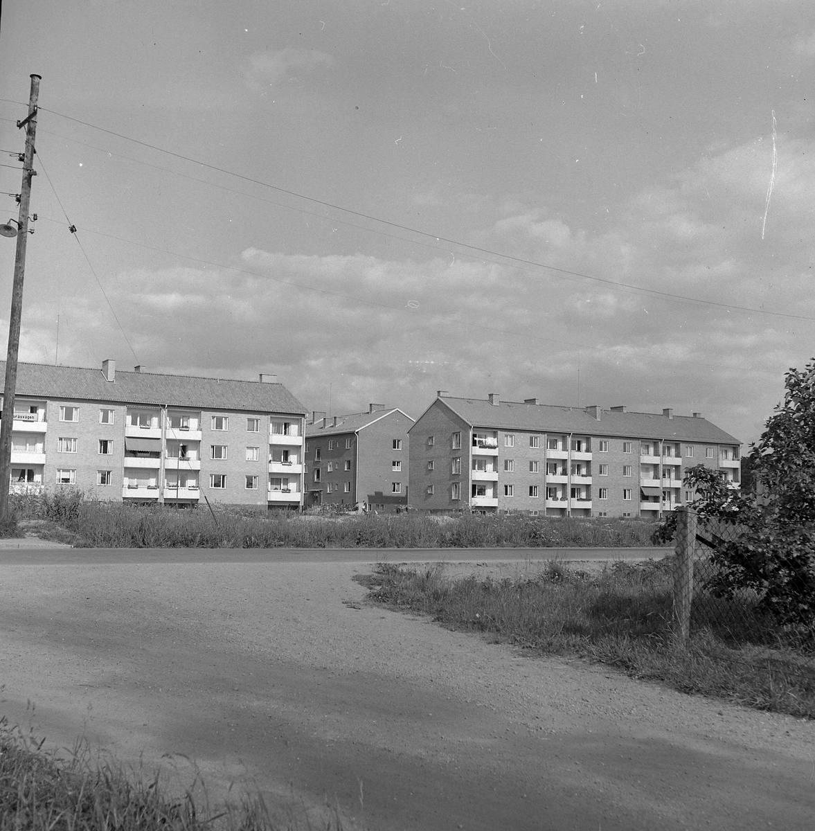 Sjömansvägen-Fyrmästarevägen. Stockslycke. Aug 1953
