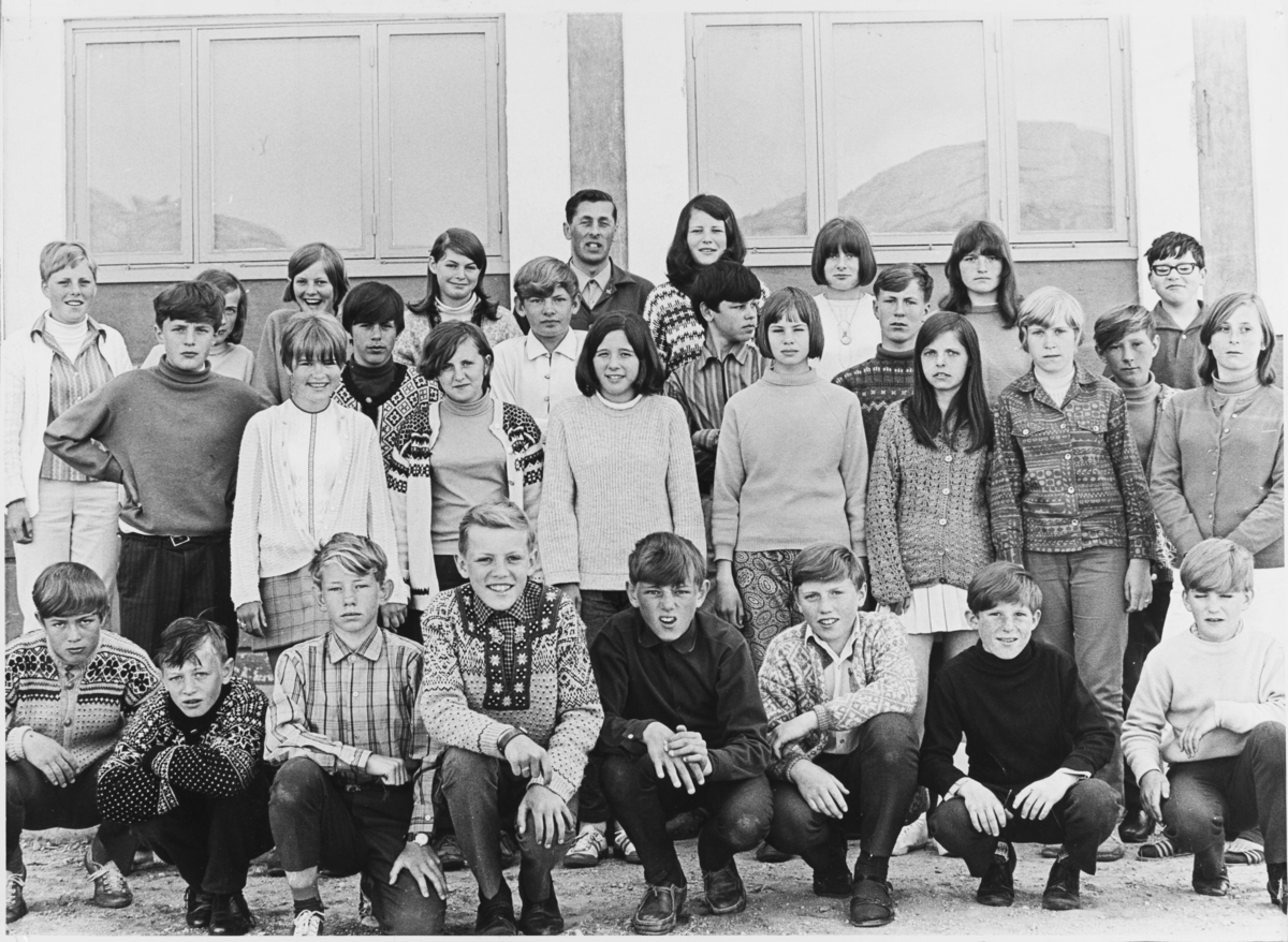 Klasse 7A, Lagård skole i Egersund 1968