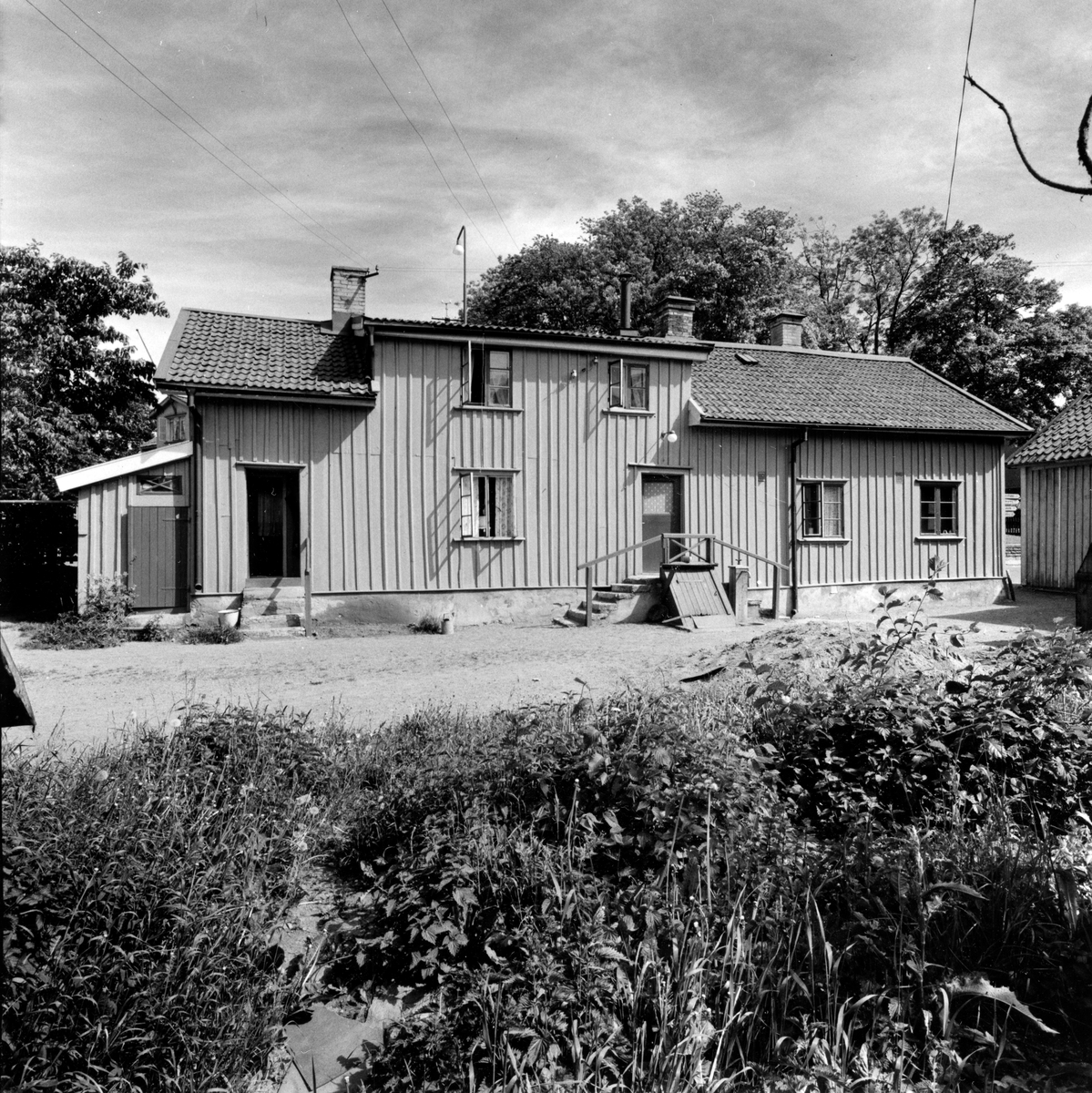 Östertullsgatan 7, gården. Från NM:s byggnadsinventering 1957.