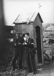 Hjemmestyrker på vakt ved Hestvad bro, mai 1945.