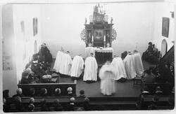 Fra innvielsen av nye Aas Kirke i Vestre Toten 1921.