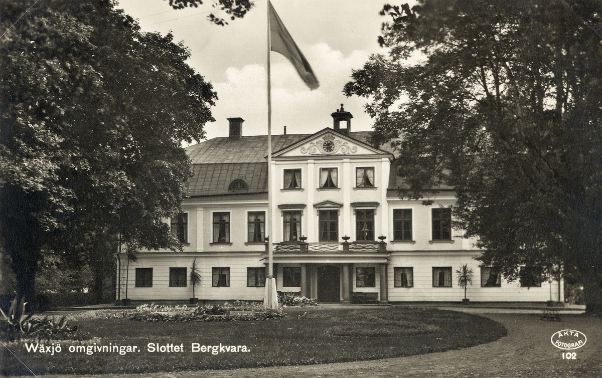 Bergkvara herrgård, Bergunda fs, ca 1925.