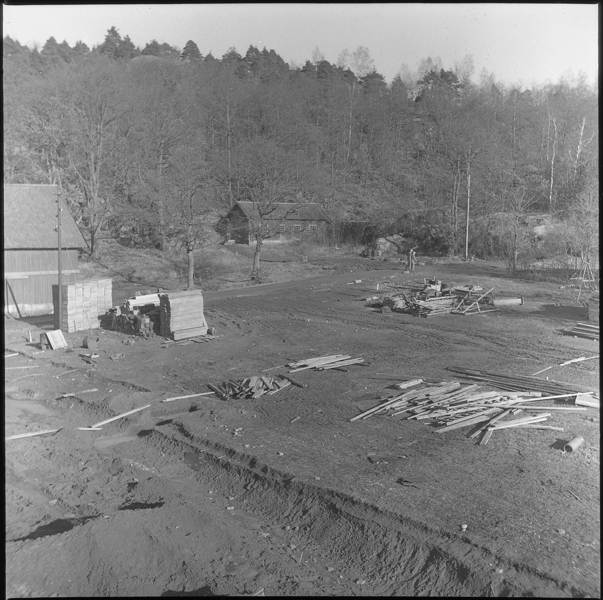 Stockslycke, uppe vid kv Braxen. 1950