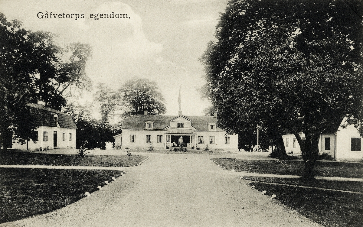 Gåvetorps herrgård, Lekaryd, 1912.